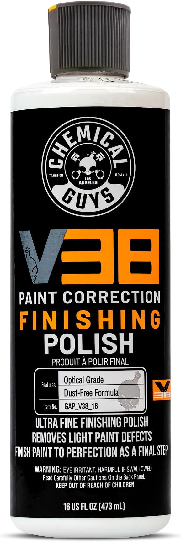 Chemical Guys Gap_V38_16 V38 Optical Grade Final Polish (16 oz), White