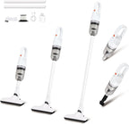 Handheld Vacuum Cleaner,Ultra-Lightweight Mini Portable Vacuums for Home, 6 in 1 Stick Vac Cleaners for Car,Pet Hair(White Co