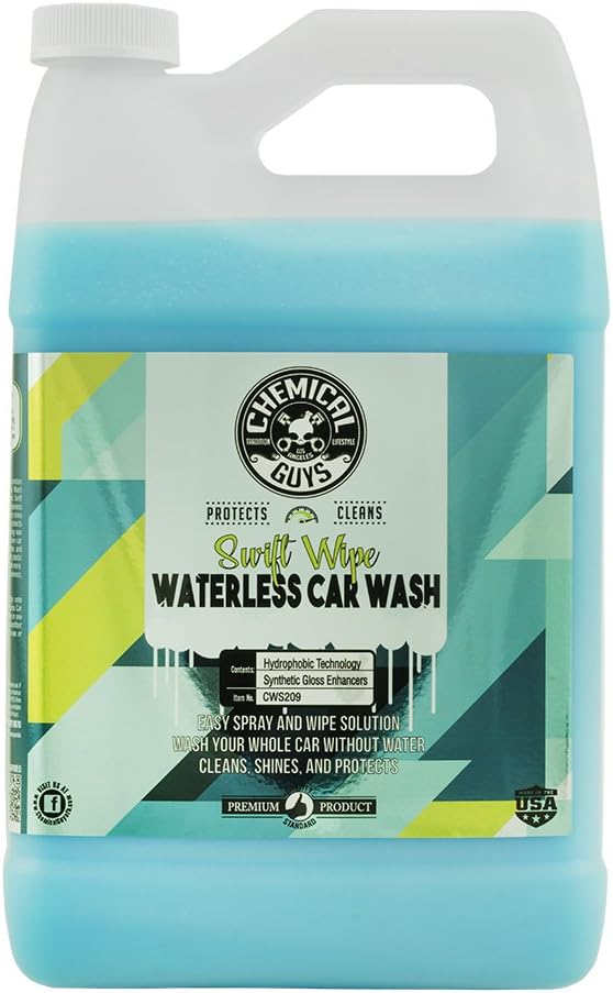 Chemical Guys Swift Wipe Sprayable Waterless Car Wash Spray - Spray and Wipe to Safely Clean and Shine Cars, Trucks, Motorcyc