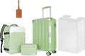 WireHot 22x14x9 Airline Approved Vintage Style Carry On Luggage with Backpack Sets, ABS+PC Hardshell Small 20 inch Retro Suit