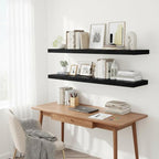 Vivelove 2 inch Thick Floating Shelves for Wall 48 Inches Long, 12" Deep Wall Shelves, for Bedroom, Bathroom, Living Room, Ki