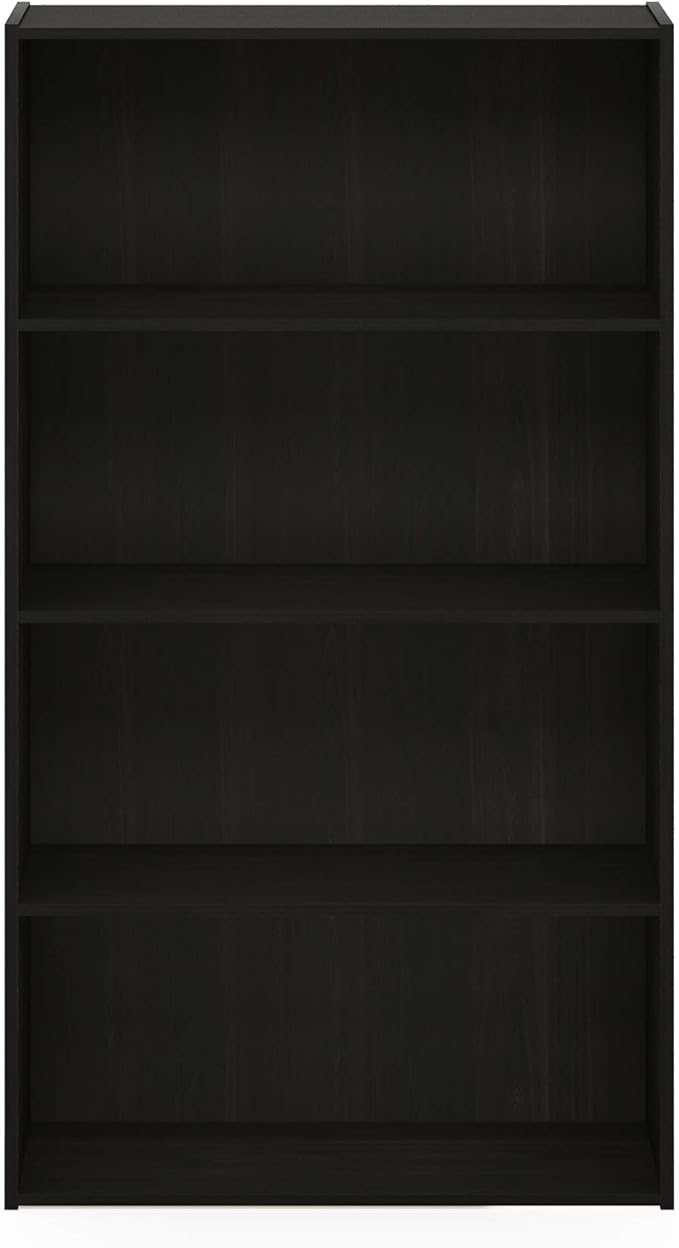 Furinno PASIR Book Shelf, 4-Tier Bookshelf, Bookcase with Open Shelf, 9.4 x 23.6 x 41.7, for Living Room, Bedroom, Home Offic
