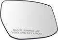 TRQ Passenger Side Heated Mirror Glass Compatible with 2013-2018 Nissan Altima 2013-2019 Nissan Sentra NI1325107