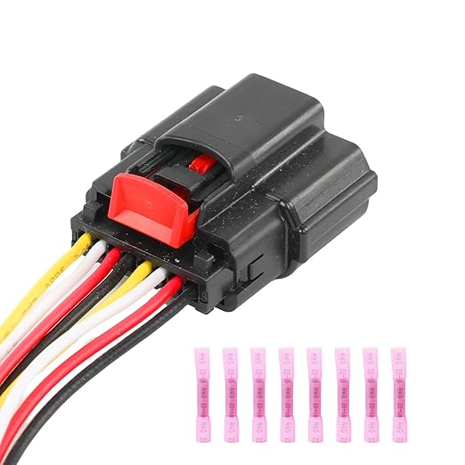 8-Way/Pin Blind Spot Detection Sensor Electrical Connector Socket Repair Wiring Harness Auto Waterproof Plug Pigtail for Chev