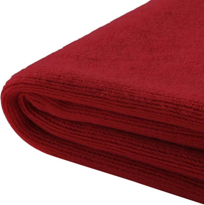 Homiest Decorative Knitted Throw Blanket with Fringe Soft & Cozy Tassel Blanket for Couch Sofa Bed (Red, 50x60)