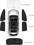 KUST Car Window Shades for Toyota Camry 2025-2026 Windshield Sun Shade Side Window Cover UV Block Privacy Protection Camry Accessories for Camping Blackout Rear Back Full Set 6PCS