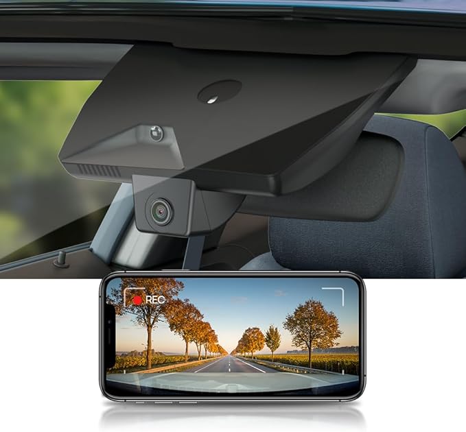 Fitcamx 4K Dash Cam Suitable for Hyundai Sonata 2024 2025 & Hybrid (Part No#L1600), OEM Factory Look, 2160P UHD Video, Built-