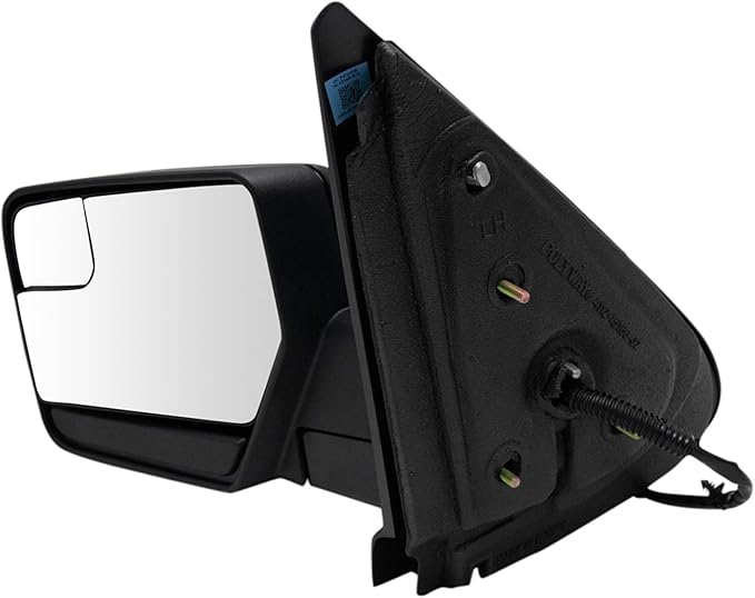 TRQ Driver & Passenger Side Mirror Set with Heat Manual Folding without Housing Turn Signal Compatible with 2012-2017 Ford Ex
