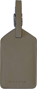 Personalized Monogrammed Leather Luggage Tags - 2 Pack