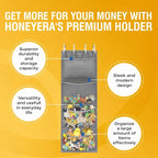 Honeyera Storage for Stuffed Animal - Over Door Organizer for Stuffies, Baby Accessories, and Toy Plush/Easy Installation wit