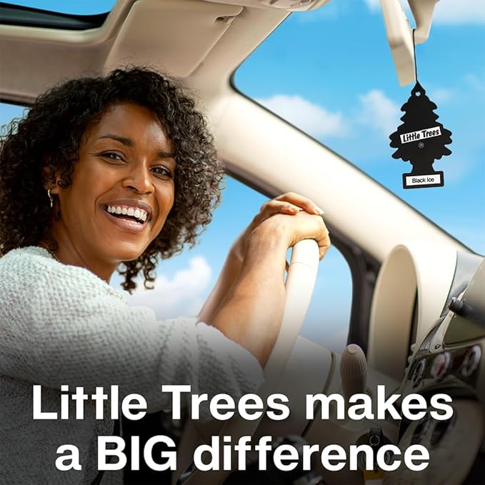 LITTLE TREES Car Air Freshener | Hanging Tree Provides Long Lasting Scent for Auto and Home | Crisp Autumn Air, 24 Air Freshe