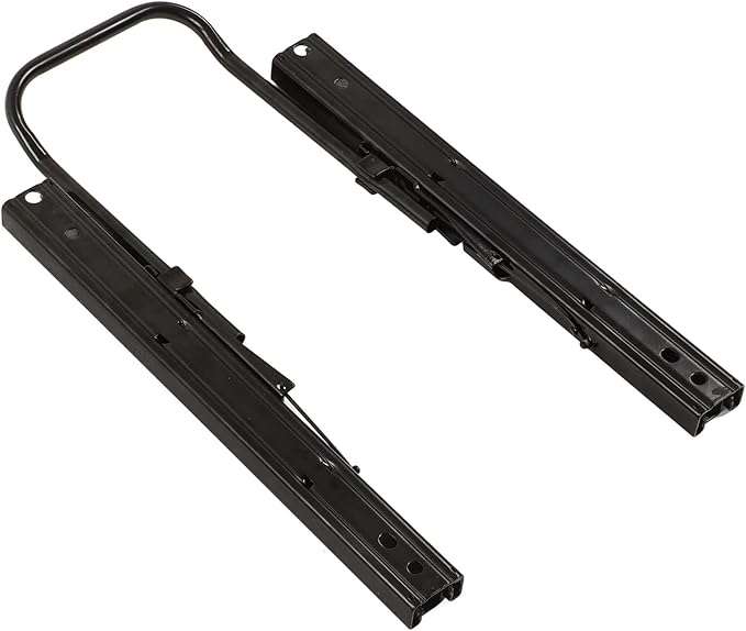 Seat Slide Set,Seat Slider Track,Seat Slide Set Steel Dual Rails Double Locking Adjustable Seat Slider Track for RVs Boats Trucks Seat Adjuster Kit