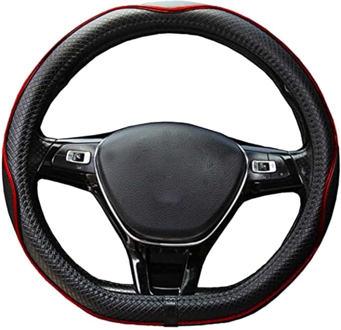 Mayco Bell Flat Bottom Steering Wheel Cover Anti-Slip,Safety,Soft,Breathable,Durable,Full Surround,Comfortable Grip Microfibe