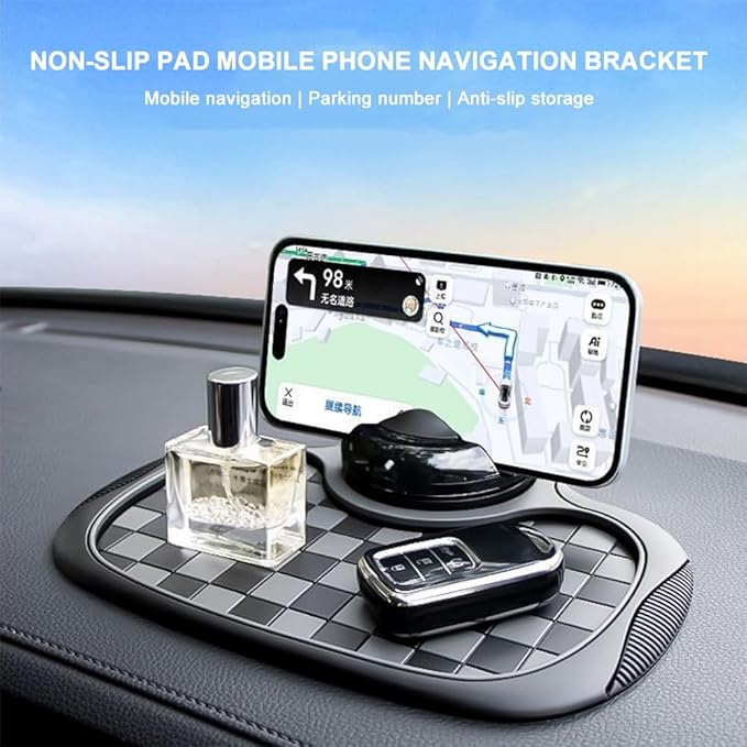Multifunctional Car Dashboard Phone Holder Gery Car Anti Slip Mat Phone Holder for Sunglasses Storage Multi Function Interior