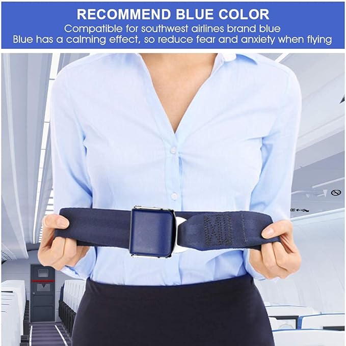 Airplane Seat Belt Extender 2-Pack(7-39 Inch)-FITS All Airlines (Type A,B) suitable for Southwest Airlines, Black