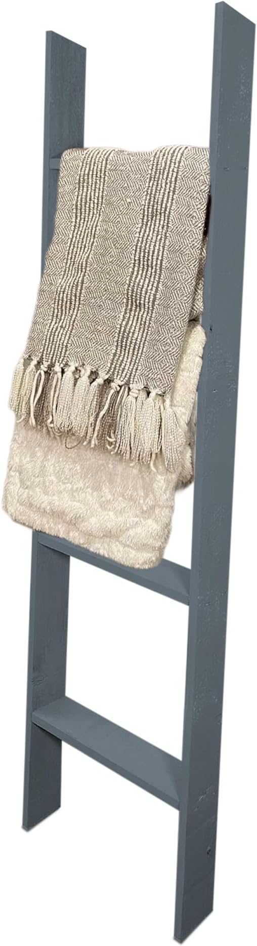 BARNWOODUSA Throw Blanket Ladder – Fully Assembled Reclaimed Wood – Rustic Decorative Ladder for Towels, Quilts, & More – Per