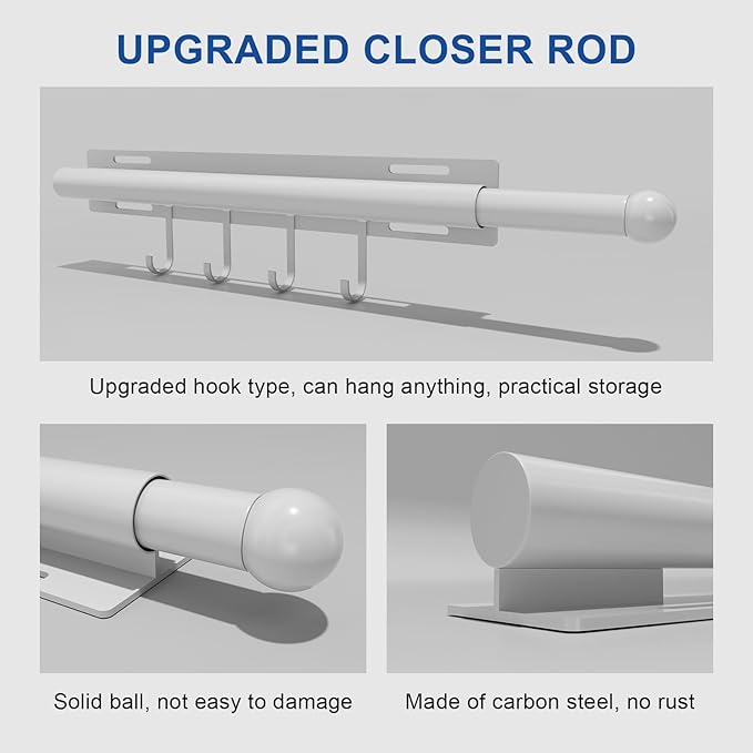 12 inch valet rod,extendable and pull-out wardrobe pole for hanging clothes pull out,closet extender hanging rod,wardrobe ext