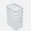 CoiiJoii 6PCS Clear Hard Shell Zipper Case,Portable Cosmetic Bag with Zipper,Kid's Toy Storage Organizer Bins,Hard Plastic Ca