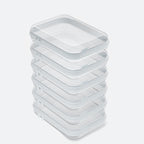 CoiiJoii 6PCS Clear Hard Shell Zipper Case,Portable Cosmetic Bag with Zipper,Kid's Toy Storage Organizer Bins,Hard Plastic Ca