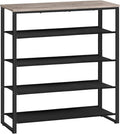 HOOBRO Shoe Rack, 5 Tier Shoe Storage Organizer with 4 Oxford Fabric Shelves and Top Panel, Holds 16-20 Pairs of Shoes, for E