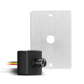 12 Volt PWM LED Dimmer Switch 15A 180W, Push On/Off, Rotary Knob Dimming,12V/24V Light Dimmer for RV Boat Truck Camper Van Trailer Light Fixture, LED Strip Lights (High Side, Silver Panel)