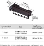 Pull-Out Clothes Rail, Extendable Clothes Hanger, Bearing 35kg, Closet Clothes Rod, Damping Double Slide Rail, Valet Rod (Col
