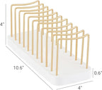 Mkono Hat Organizer for Baseball Caps, Hat Holder for 10 Baseball Caps, Tabletop Hat Rack Stand Storage Display Cap Organizer