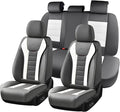 Coverado Car Seat Covers Full Set, Seat Covers for Cars, Front Seat Covers and Back Seat Cover Waterproof Leather Automotive 