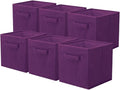ShellKingdom Storage Bins, Foldable Fabric Storage Cubes And Cloth Storage Organizer Drawer For Closet And Toys Storage, 6 Pa