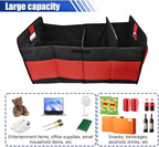 Car Trunk Organizer, Large Capacity Oxford Cloth Car Storage Box, Collapsible Multi-Compartment Organization Container,