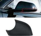 Left Rearview Mirror Cover Bracket, Compatible with Tesla Model 3 2017-2024, Side Mirror Base Cover Replacement Part, Suitable for Tesla Model 3 Accessories（Black）