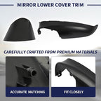Mirror Lower Cover Trim ＆ Base Kit Left Driver Side Fit for Mazda CX-5 2015 2016 (With Mirror Light Version), Rearview Wing Bottom Cap Lower Holder Frame House ＆ Triangle Base Assembly