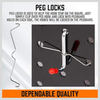 HORUSDY 238 PCS Pegboard Hooks Assortment Kit – 16 Types Heavy Duty Pegboard Accessories with Bins – Fits 1/8 & 1/4 Inch Pegb