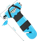 2 Pack Car Safety Hammer, 3-in-1 Emergency Escape Tool Window Breaker and Seat Belt Cutter with Light Reflective Tape for Fam