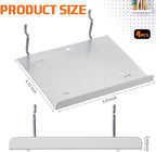 Beeveer 4 Pcs Pegboard Shelves Wall Organizer Brackets Pegboard Steel Tray Accessories Organizing Tools for Craft Garage Nurs