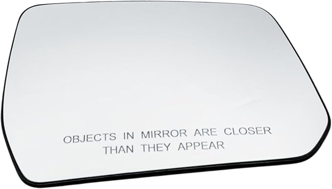 Right Passenger Side Heated Mirror Glass Compatible with 2017-2023 GMC Acadia, 2018-2023 Chevrolet Traverse, Replacement Without Blind Spot & Auto-Dimming