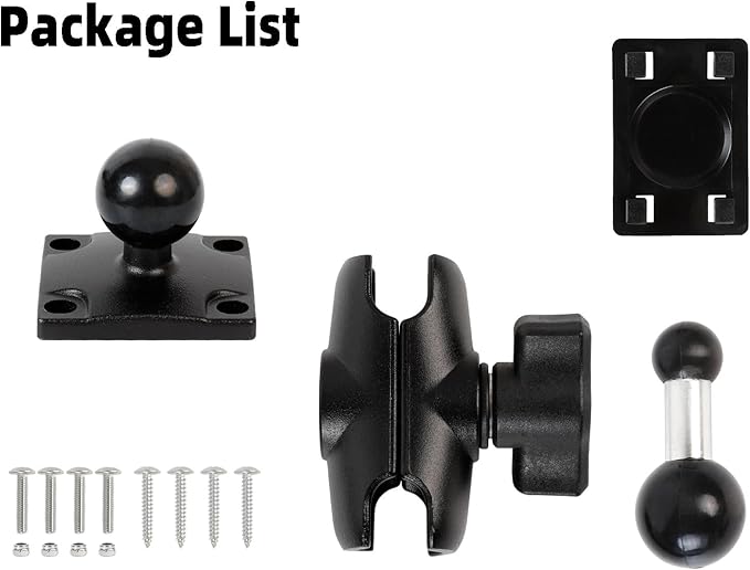 Dashboard Mount for CarPlay Screen - Dual 360° Rotation, Adjustable Angles, Compatible with in-Car Monitors CarPlay Mount