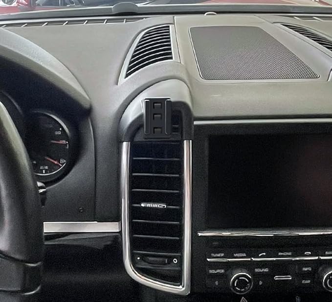 iJDMTOY Dashboard Direct Clip-On Mount Phone Gravity Holder Compatible with Porsche 2016-2017 Cayenne (Won't Occupy Air Vent Opening)