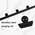 Adjustable Pull Out Clothes Rail, Extendable Closet Rod Organizer, Space-Saving Wardrobe Rack for Efficient Clothing Storage 