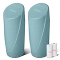 Car Trash Bin with Lid-2 Packs Garbage Can Cup Holder-Dark Green Mini Leakproof Vehicle Trash Bin with 40pcs Trash Bags-Car Organizers and Storage for Front Back Seat Accessories