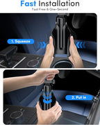 ELWEY Cup Holder Phone Holder for Magsafe, Car Phone Holder Magnetic, Upgraded 2 in 1 Cup Holder Phone Mount with Dual Adjustable Bases, Powerful N55 Magnet, 15" Height, for iPhone 17 Pro Max 16 15