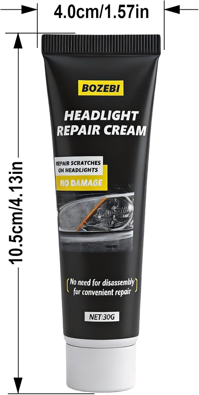 Headlight Restoration Kit - Restores Yellow, Cloudy & Scratched Car Headlights with Polishing Sponge, Car Headlight Repair Ki