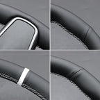 MEWANT Hand Stitched Steering Wheel Cover for Tesla Model 3 2017-2023 / Model Y 2020-2023 for Tesla Model 3/Y Accessories