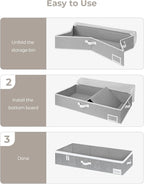Underbed Storage Organizer with Hanging Closet Organzier