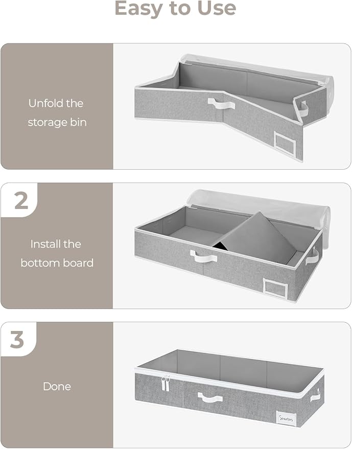 Underbed Storage Organizer with Hanging Closet Organzier