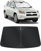 TINGLU Sun Shade for Toyota RAV4 2006-2012 Accessories Windshield Sun Shade Window Shade UV Rays Protection Sun Visor Cover with Steering Wheel Sunshade Storage Bag