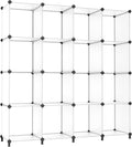 AWTATOS Cube Storage Organizer, 16 Cube Closet Organizer, Stackable Storage Cube Shelves, DIY Portable Closet Clothes Organiz