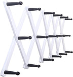 SKOLOO Hat Rack for Wall with 17 Hooks, Solid Wooden, Modern, Expandable Coat Rack Wall Mount for Coats, Hats, Bags, Baseball