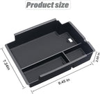 JKCOVER Center Console Full Organizer Tray Compatible with Toyota 4Runner 2010-2020 2021 2022 2023 2024 Accessories,Insert Armrest Box Secondary Storage ABS Black Materials