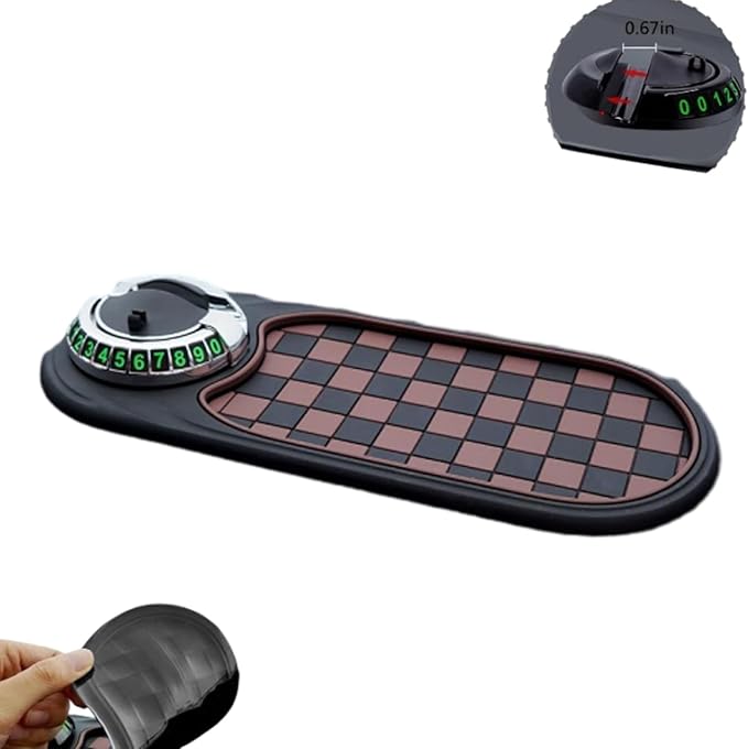Multifunction Car Anti-Slip Mat, 360° Rotating Universal Phone Pad Holder, Car Anti Slip Mat Dashboard Mobile Phone Holder, w